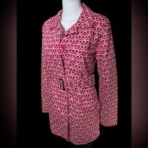 ☔️GAP Pink and Purple Floral Trench Coat - Raincoat from 2006 Women’s collection